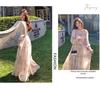 Women's Floral Chiffon Puff Sleeve Dress - French Square Neck, Spring/Autumn Fairy Mori Girl Style