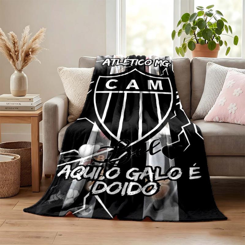 Clube Atletico Mineiro blanket Flannel Blanket Soft Cozy Plush Throw for Sofa Bed Lightweight Home Decoration Gifts for Christmas various holidays