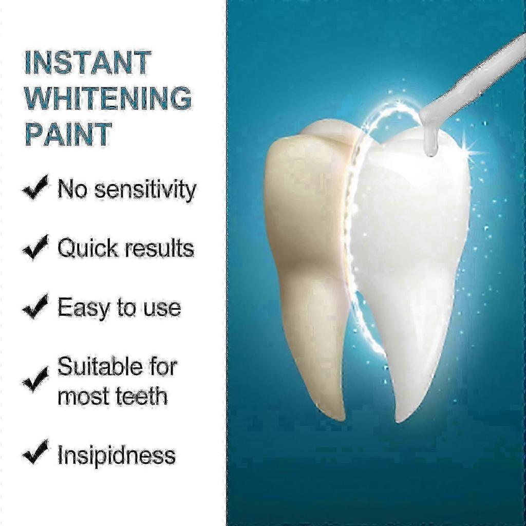 Pintura para Dentes Mais Vendida, Pintura Clareadora Instantânea para Dentes Polidor de Dentes Branco Extra Forte
