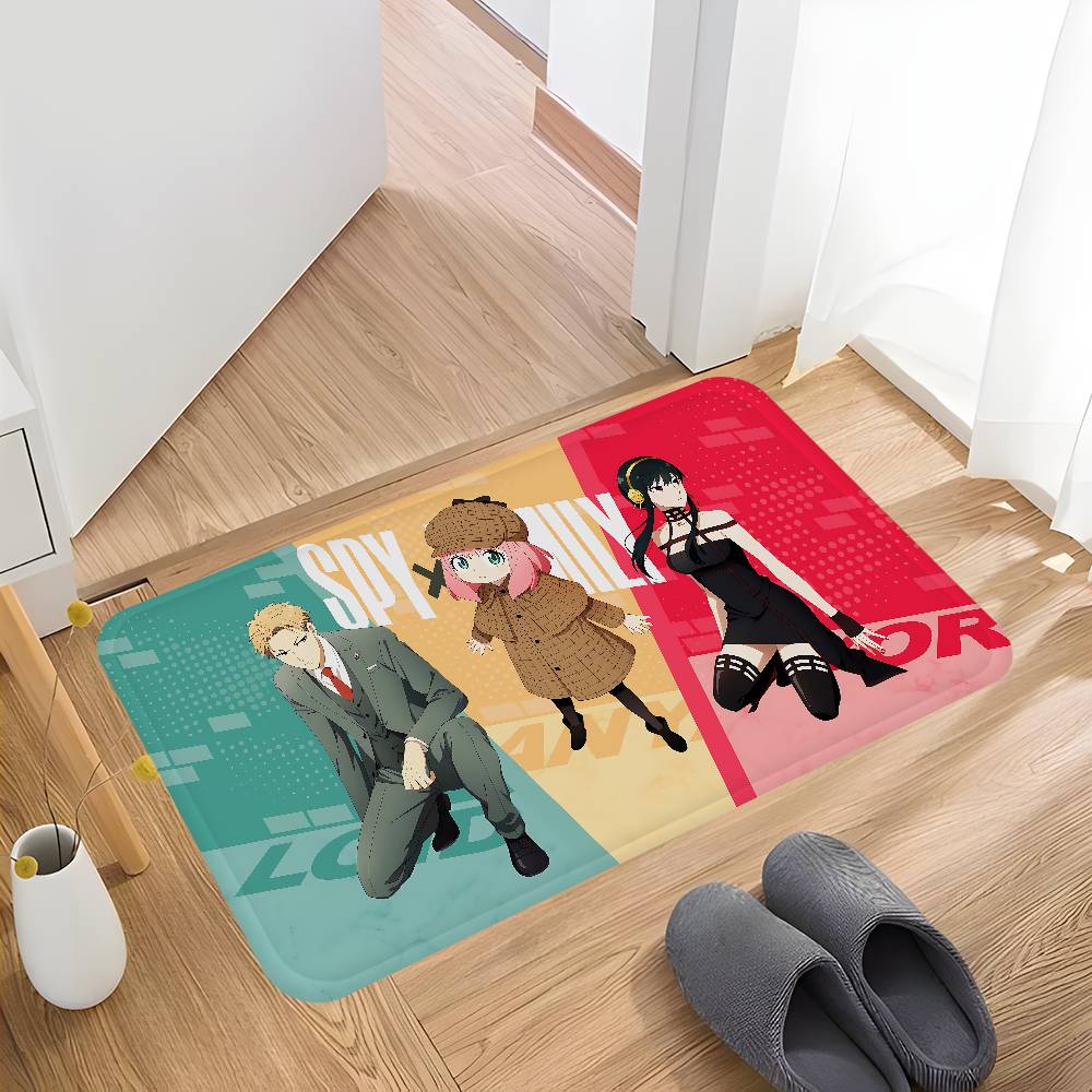 Anime Spy X Family Kitchen Mat Nordic Style Bedroom Living Room Doormat Home Balcony Anti-Slip Welcome Rug