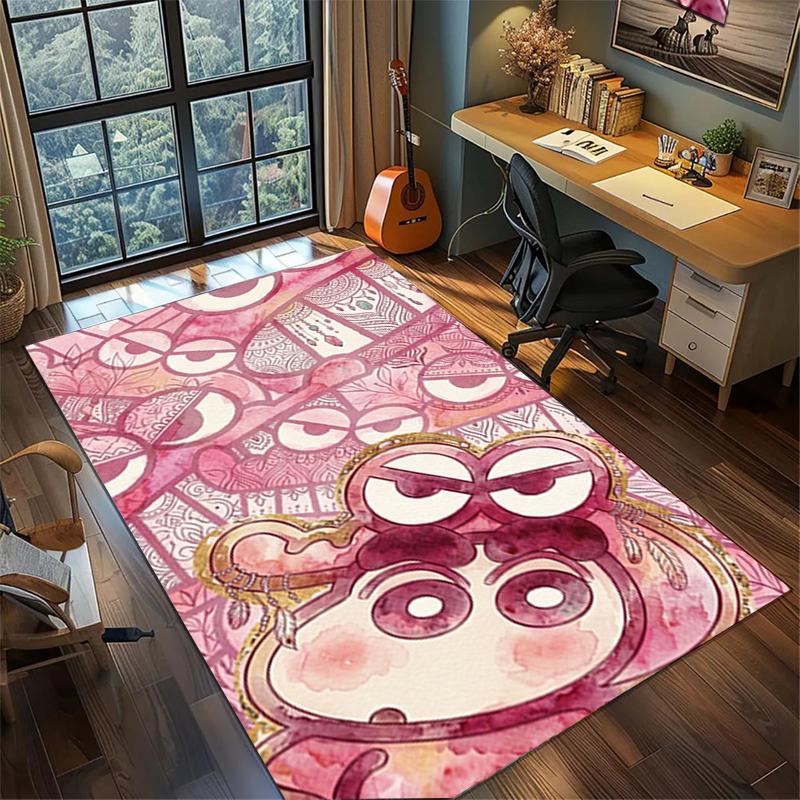 Crayon Shin-chan Home Decor Large Area Rug Non Slip Washable Floor Mat Bedroom Gamer