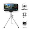 Supporto Treppiede Mini Portatile da Desktop Telescopico Argento Tubo di Rame Tre Sezioni Luce da Pesca Fotocamera Selfie Streaming Live Mobile