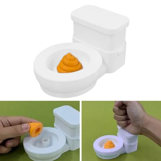 

Toilet Toy with 3D Poop Prank Trick Toy Toilet Prank Pop-out Poop in Toilet