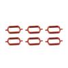 6PCS 22mm/33mm Swirl Flap Blanking Plates with Intake Manifold Gasket Seal For BMW M47 M57 E39 E87 E46 E90 E39 E60 X3 6 Cylinder