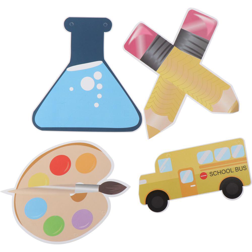 Flag Classroom Opening Flower Decorations Back Banner School Party
