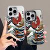 Sea Wave IMD Phone Case For Xiaomi 17 Pro Max 15 T Pro 14 13 12 TPro Mi 11 Lite 5G Shockproof Slim Protective Silver Frame Cover