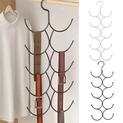 Scarf Storage Rack Hanging Multi Hooks Large Capacity Anti-slip Hanger Socks Organizer