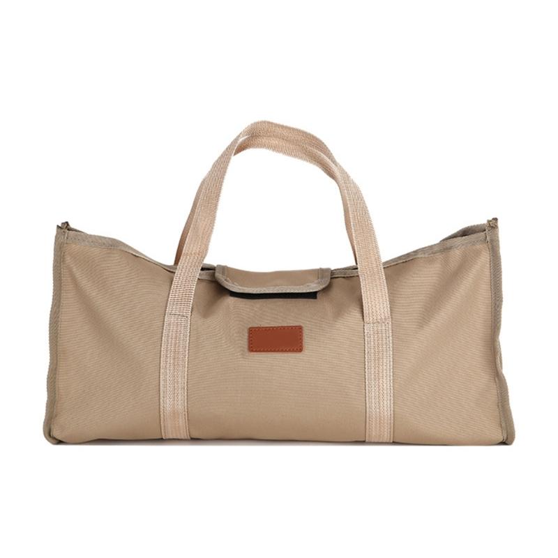 Tent Stakes Bag Double Layer Thickened Tent Poles Pegs Bag Tent Camping Accessories Storage Bag Tool Bag Organizers 1 хаки