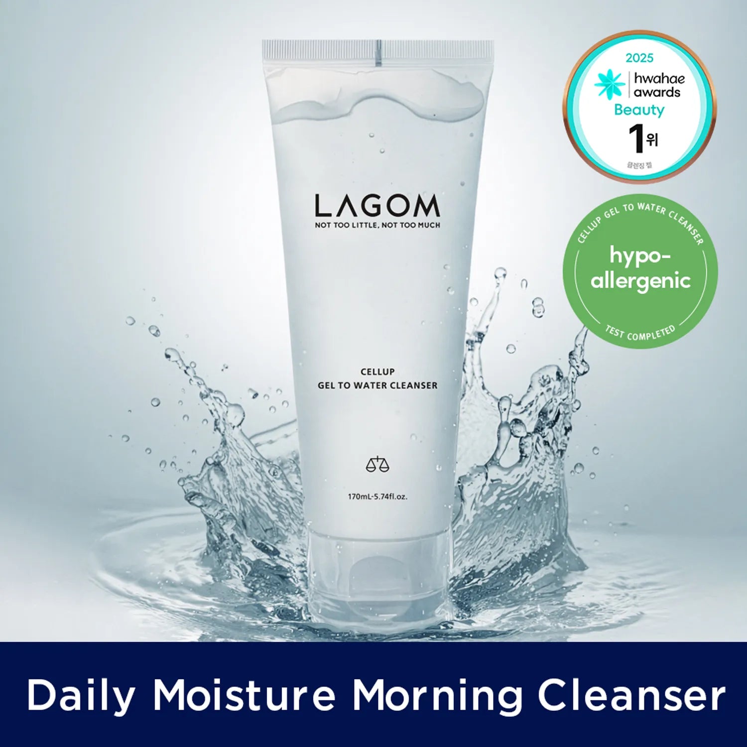 Lagom Cellup Gel To Water Cleanser 170ml 1ea