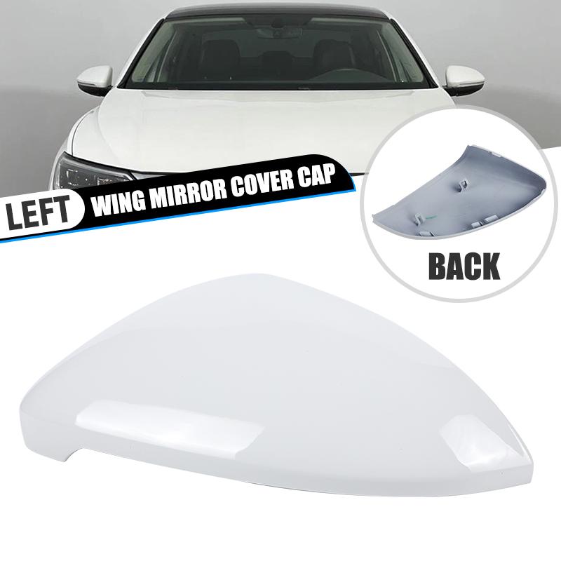 Glossy Black/Super White Door Wing Rearview Mirror Housing Shell W/Turn Signal For VW Jetta 2024 2025