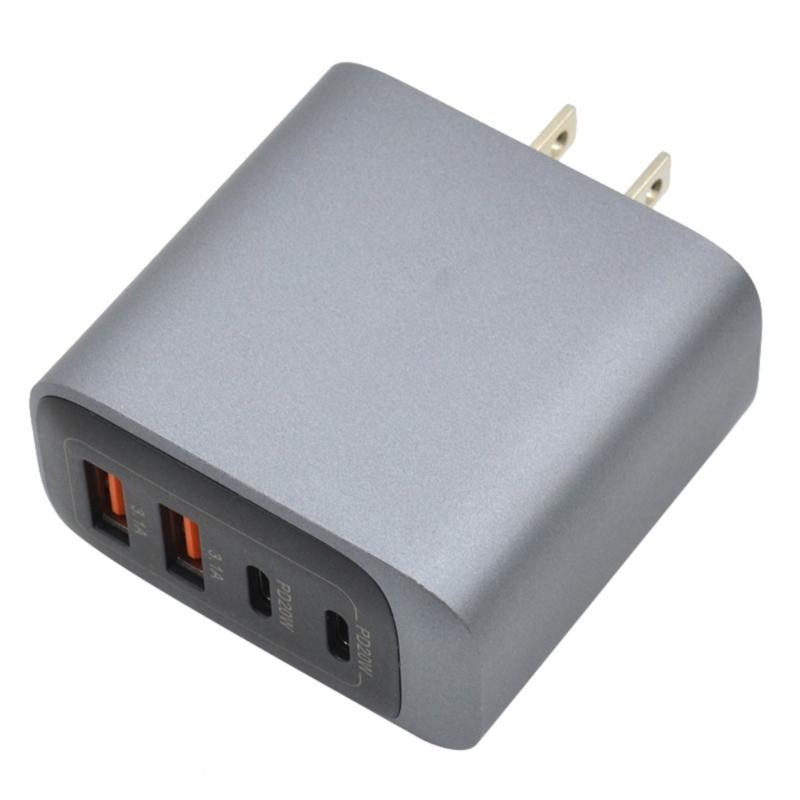 Various Device Charging Station 55W Compatible Powerful 4 Port Charging Device ABS Texture for Phones and Laptops 1