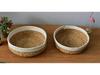 Round Woven Water Hyacinth Basket - Home Snack and Sundries Organizer