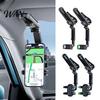 Sun Visor Phone Mount Holder Secure Car Anti-Slip Clamp Driver Safety 360-Degree Rotatable Adjustable for Most Smartphones Anti-slip