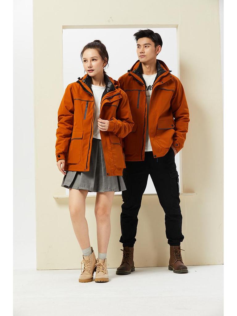 Premium 3-in-1 Unisex Ski Suit: Thickened, Windproof 90% Down Business Jacket and Outerwear Set