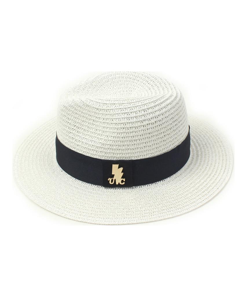 Yunibeosyeolkemiseuteuli Navy Line Summer White Fedora
