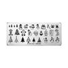 1/3Pcs Christmas Nail Art Stamping Plates Clear Patterns Easy Transfer Reusable Perfect For Diy Holiday Manicure Home Salon Use