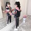 Winter Girls Tracksuit Autumn Teenager Clothes Velvet Jacket Vest + Top Hooded + Bottom Strip Pant Child Kid 8 10 12 Year