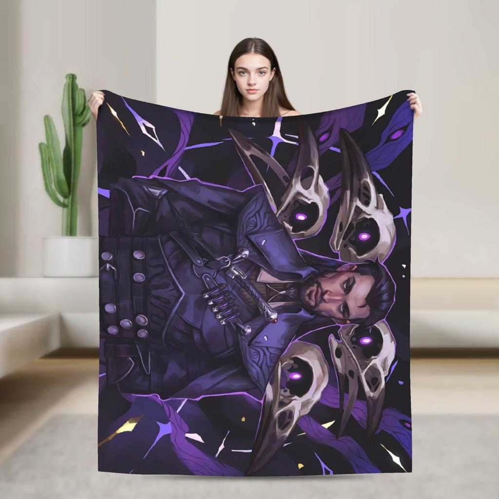 Dragon Age The Veilguard Lucanis Dellamorte Decken Fleece Lustige Warme Überwurfdecken für Zuhause Alle Jahreszeiten Outdoor