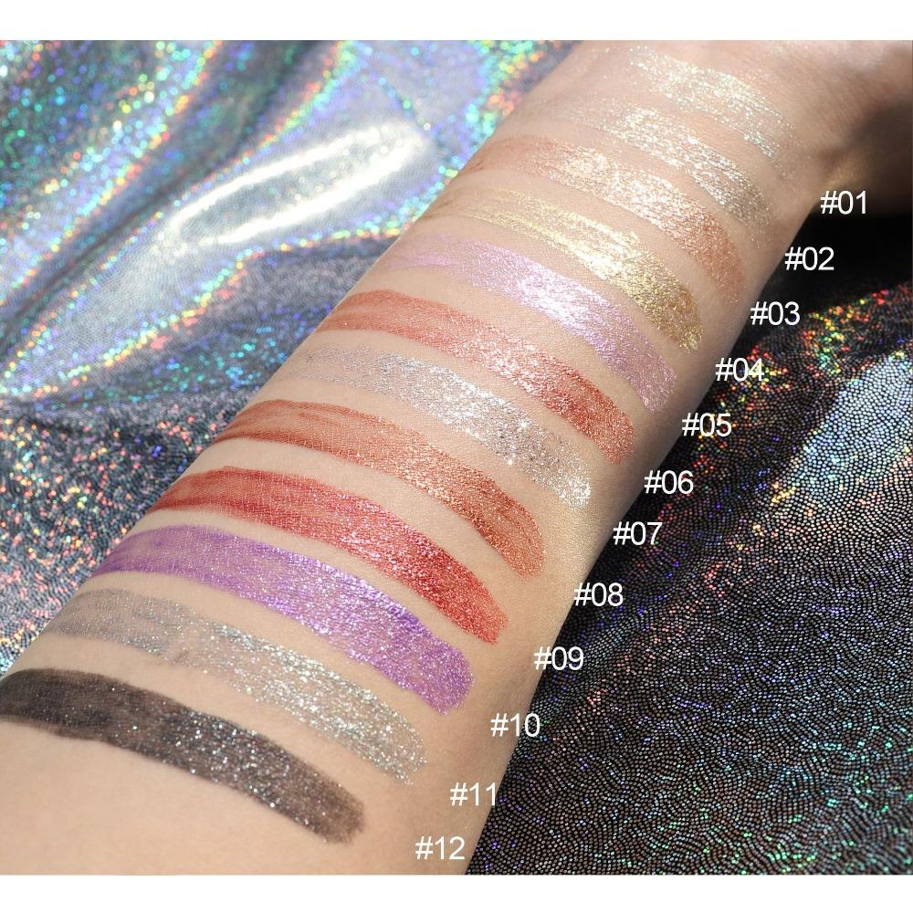 HANDAIYAN Fard de ochi lichid Pearl Light Liquid 12 culori Mermaid Ji Ji Soluție fină europeană și americană pentru fard de pleoape