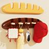 Creative Bathroom Storage Hook Bread Waterproof Door Back Clothes Hook Moisture-proof INS Key Hook Rack Household Sundries