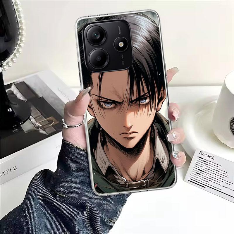 

A-Атака на Титанов Леви Мягкий Чехол Для Телефона Для Xiaomi Redmi Note 15 14 14S 13 12 Pro Plus 12S 11 11S 11E 10 10S 11T 5G Fundas Coqu Redmi Note 14 4G