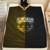 Coperta in Flanella con Logo AEK Atene F.C., Alta Qualità, Confortevole per Tutte le Stagioni, Arredamento per la Casa, Calore e Comfort