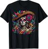 De Los Muertos La Catrina Den mrtvých Cukrová lebka Dámské tričko