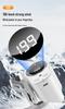 Rechargeable Waist Clip Fan: Portable Outdoor High-Speed Fan with Digital Display for Camping and Neck Use
