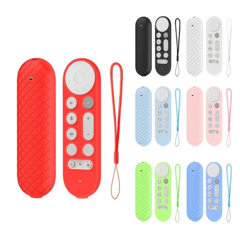 AntiDust Remote Sleeve Soft Silicone Protector Case for TV Streamer 4K 2024 Remote Ergonomic Silicone Remote Protector