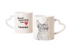 Chausie - Cat Mug, Adorable Heart-shaped Handle Mug, Universal Gift from Brand