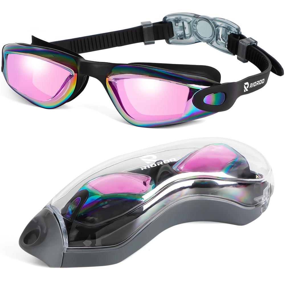 Kids Swimming Goggles Professional Anti-Fog/UV Protection No Leakage for 3-14 Years Girls Boys Swimming Goggles Gift Case