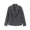 2024 Women's High-End Wool Coat: Petite Short Style with Suit Collar for Spring and Autumn