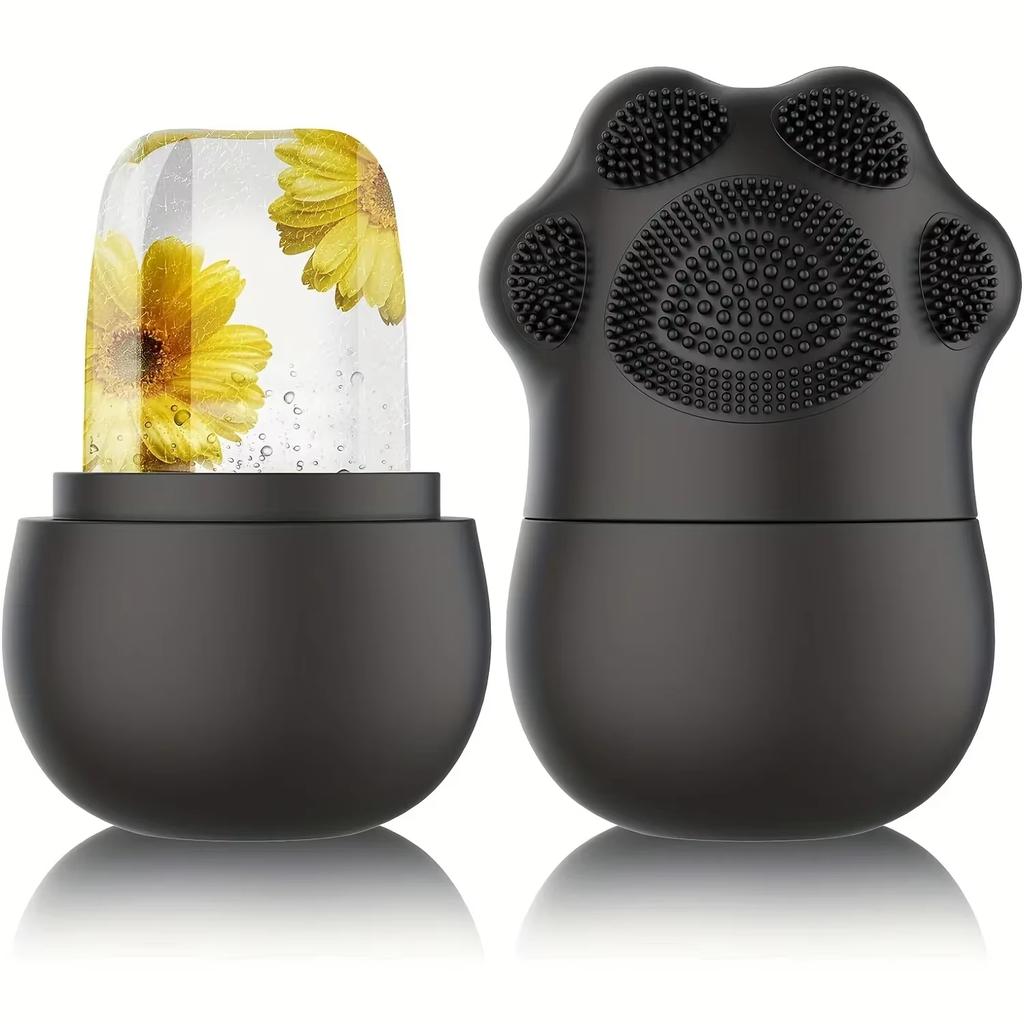 Rullo Ghiaccio Viso in Silicone Cubetti Ghiaccio Viso Vaschette Rullo Sfera Massaggio Lifting Bellezza Trattamento Contouring Cura della Pelle Ridurre Acne Strumento