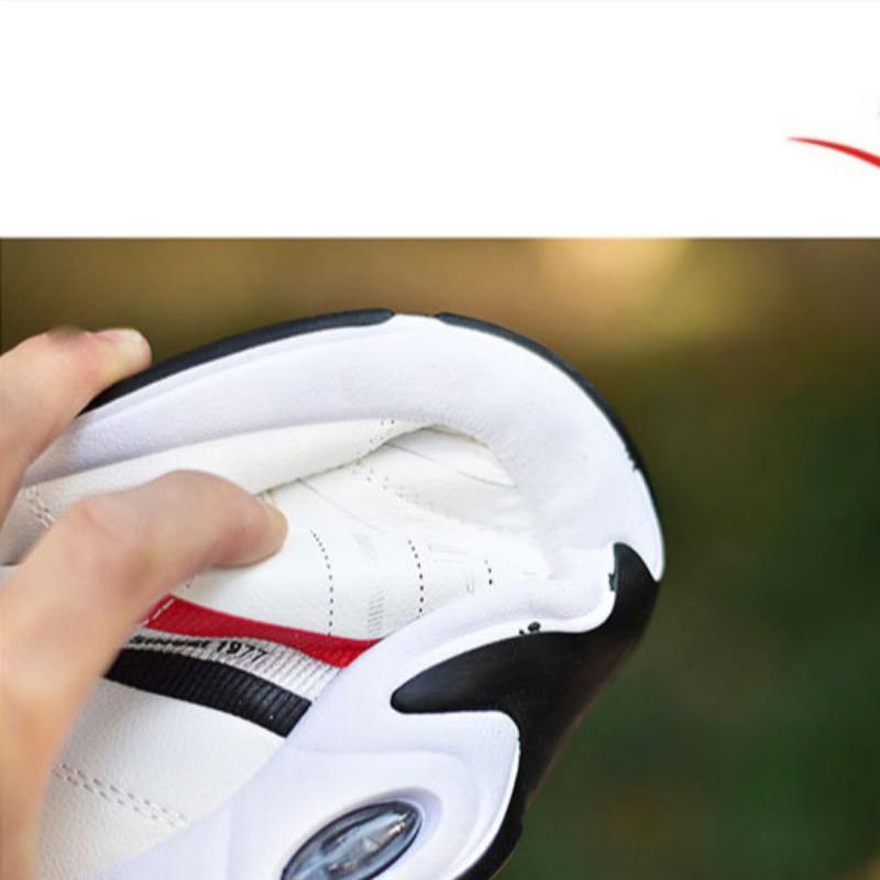 Men's Sneakers Lightweight Pu Leather Casual Shoes Lace Up Flats Air Cushion Sport Running Shoes for Men Tenis Zapatillas Hombre