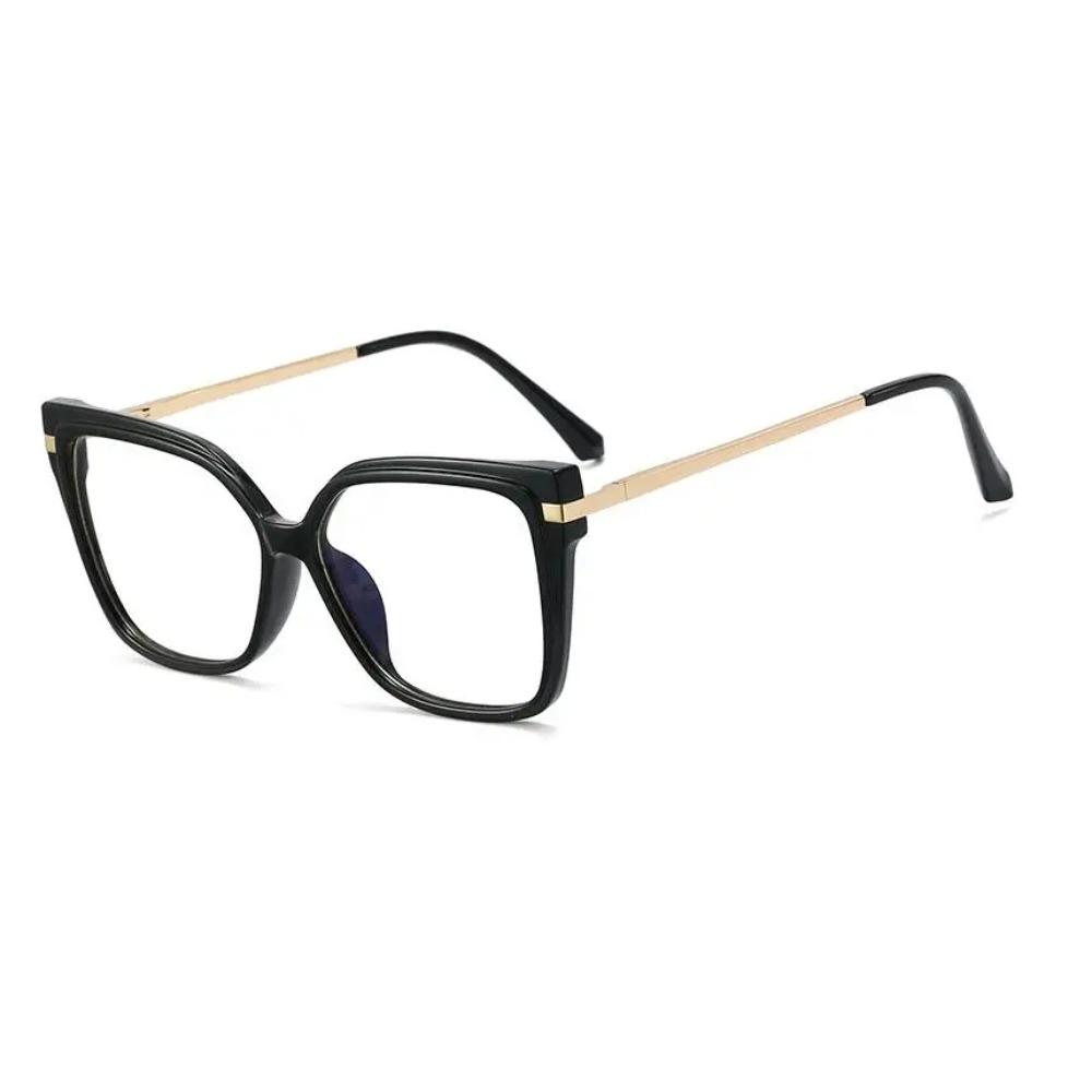 Luxury Myopia Glasses Women Anti Blue Light Leopard Square Eyeglasses College Student Prescription Shortsighted Eyewear -3 -4.5