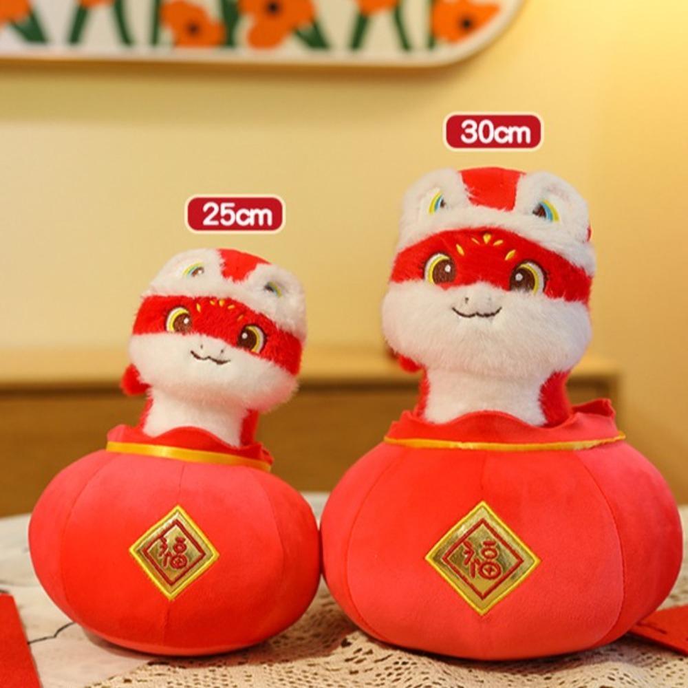 Long Tail Snake Year Plush Toy Big Eyes Lucky Snake Doll Plushies New Year Gifts