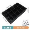 4/6/8/15Grids Silicone Ice Cube Molds Ice Molds Reusable Whiskey Ice Cube Molds Cocktail Freezer DIY Homemade Barware