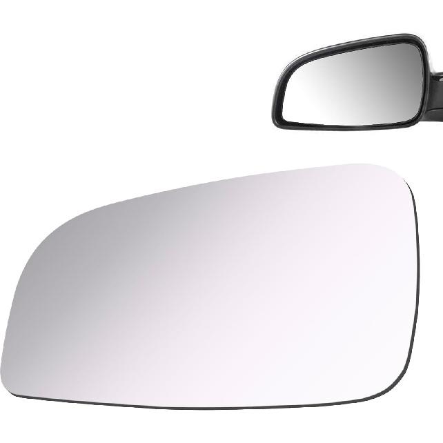 ReYee Mirror Glass Fit For 2008 2009 2010 2011 2012 Chevy Malibu LS, LT 2007 2008 2009 Saturn Aura Driver Left Side Mirror Glass LH No Backing Plate