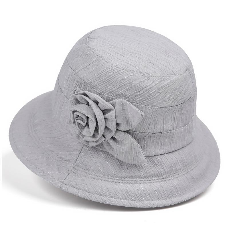 Middle-Aged And Elderly Hats Women'S Spring And Summer Mother Sun Hat Uv Protection Elderly Sun Protection Hat Breathable Basin Hat Bucket Hat