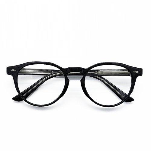 Lapeullolida El-1154 Black Horn-Rimmed Glasses