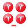 Adesivo per Auto Tesla 4pz 56mm Tappo Centrale Cerchio Tesla Logo Adesivo di Alta Qualità per Tesla Model 3 Y S X Adesivo Personalizzato per Auto