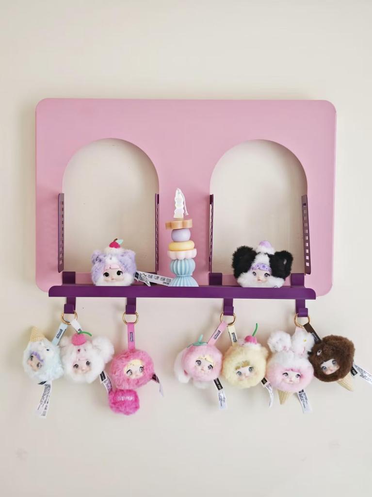 Nommi [Sweet 100%] Series Plush Toy Blind Box [9 Pieces Per Box]  Cute Small Animal Design, Three Pupil Changes, Fluffy Long Hair, Sweets Theme  9