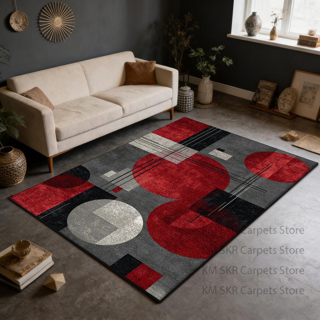 Modern Geometric High-end Large Living Room Sofa Carpet Washable Non-slip Kitchen Rug Decoration Bedroom Soft Fluffy Mat 200×300