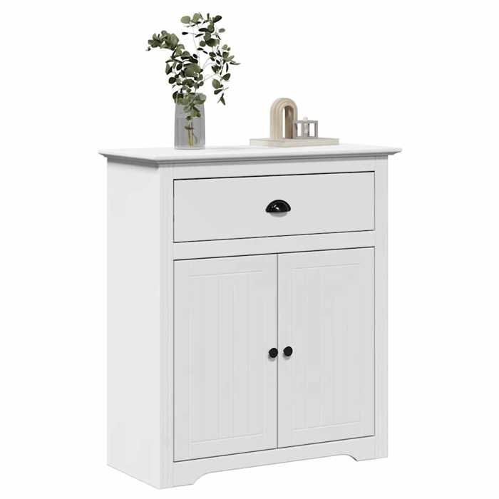 VidaXL Armoire de couloir BODO blanc 80x35x90 cm, meuble de couloir, meuble de vestiaire, meuble de rangement d'entrée, 4016866