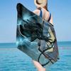 Alien horror Artwork Beach Towel, Super Soft Microfiber, Gift for Her/Him, Birthday, for Pool, Beach, Travel, Home Decor Fan gifts