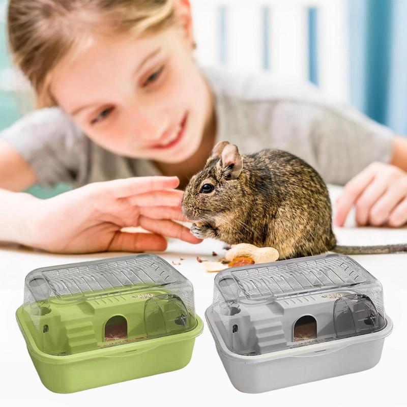 Stor Hamsterbur Dubbelskikts Hamsterbur Tyst Löpande Hjul Medföljer Smådjur För Chinchilla Kanin Gerbil Ekorre