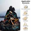 1pc Motorcycle Printing Lightweight Flannel Blanket, Comfortable and Warm Blanket, for Camping Sofa Bed and Couch Office, Suitable for Gift B