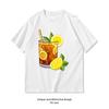 Refreshing Iced Tea Shirt WoUnisex Unisex Summer Cotton Graphic T Shirts Classic Oneck Breathable Tops Tee Fashion Streetwear