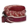 Coach Camera 16 Horse And Carriage Print Rainbow Pattern Canvas And Leather Camera Bag Women Shoulder Bag Red 79369-V5PES