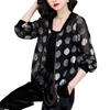 Chiffon Printed Long Sleeve Cardigan - Plus Size Spring 2026 Collection